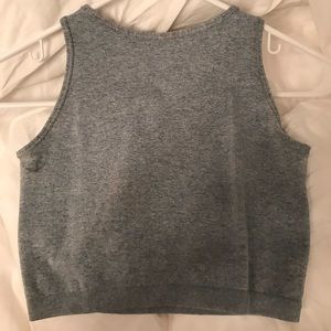 Free People basic greyish blue crop top!